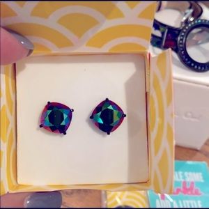 Origami Owl Black Scarabaeus Clara Earrings